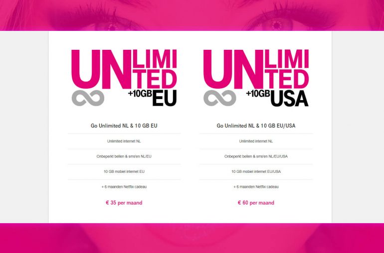 TMobile Go Unlimited abonnement met gratis Netflix LetsGoDigital