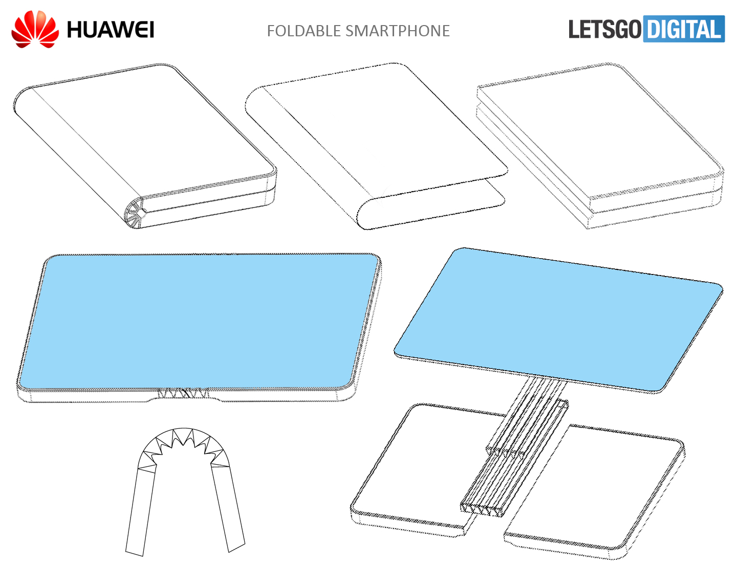 Huawei smartphone flexibel display