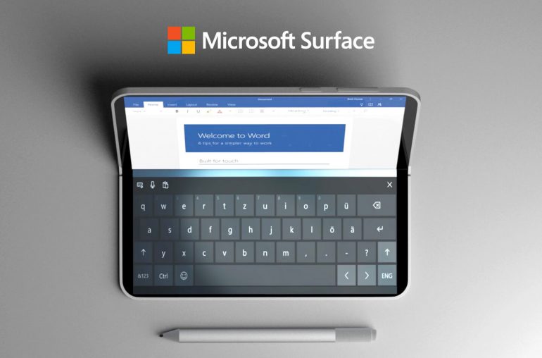 Opvouwbare Microsoft Surface tablet