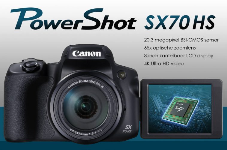 Canon PowerShot SX70 HS digitale camera met 65x zoomlens LetsGoDigital