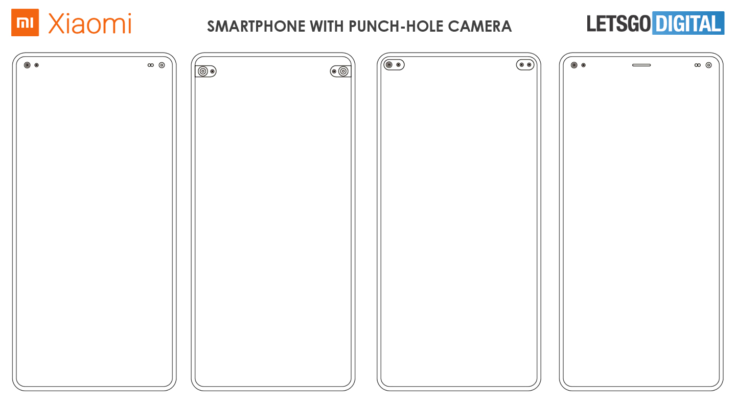 Xiaomi smartphone punch-hole camera