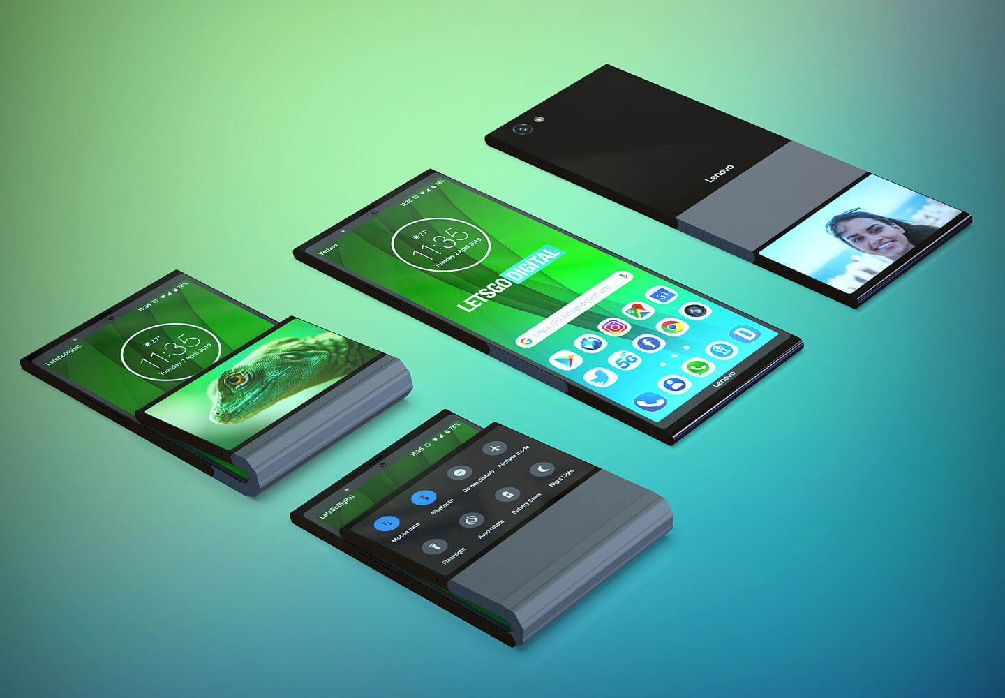 Lenovo opvouwbare smartphones