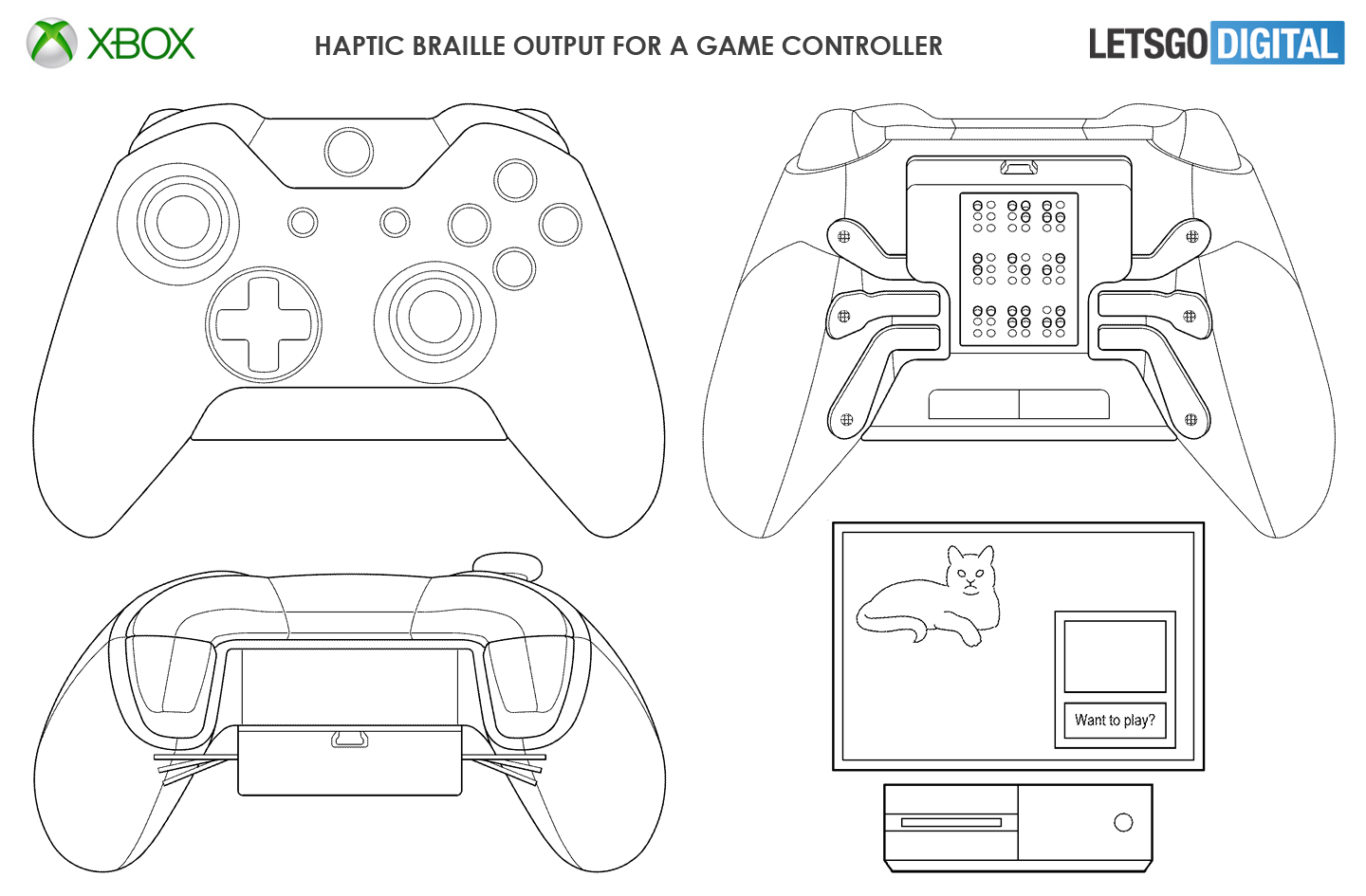 Xbox game controller braille