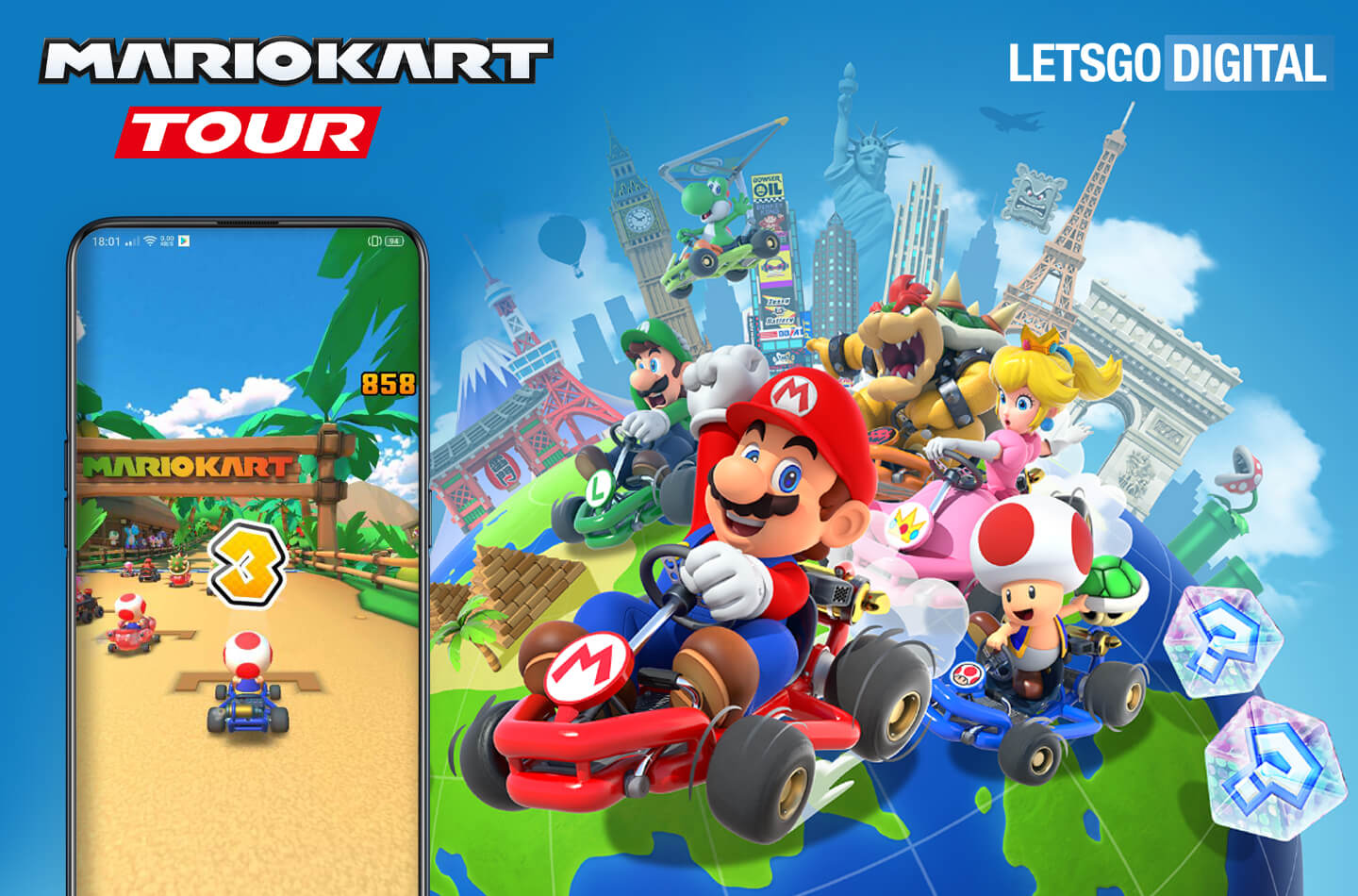 Gewaad Winkelcentrum oorlog Mario Kart Tour nu gratis downloaden op je smartphone | LetsGoDigital