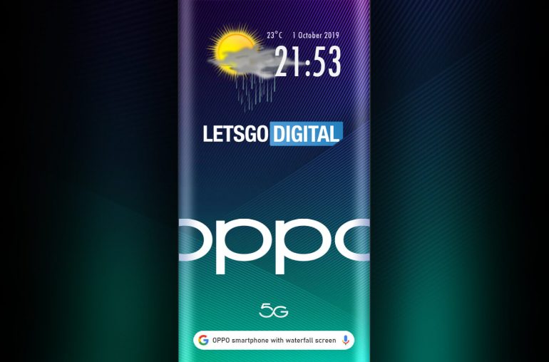 Oppo smartphone 3D Waterfall display