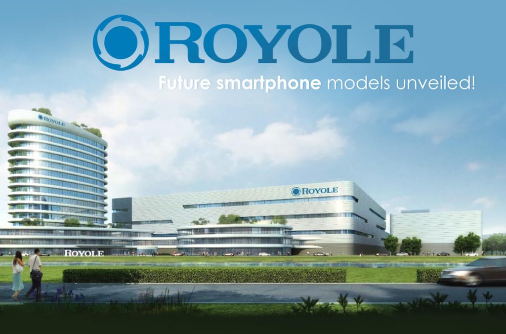 Royole smartphone met waterfall display