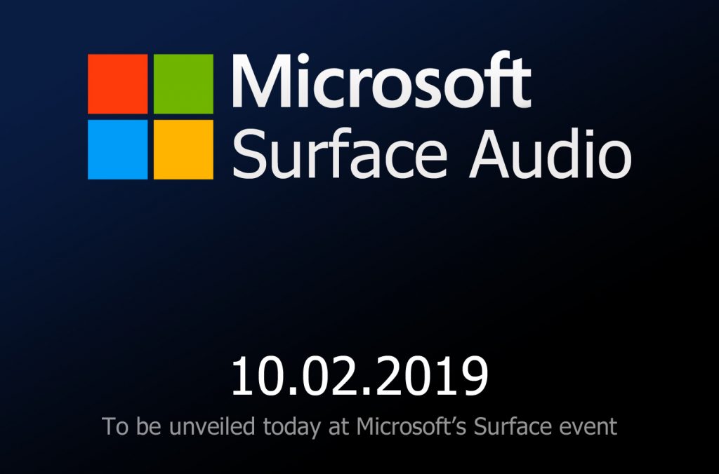 Microsoft Surface audio