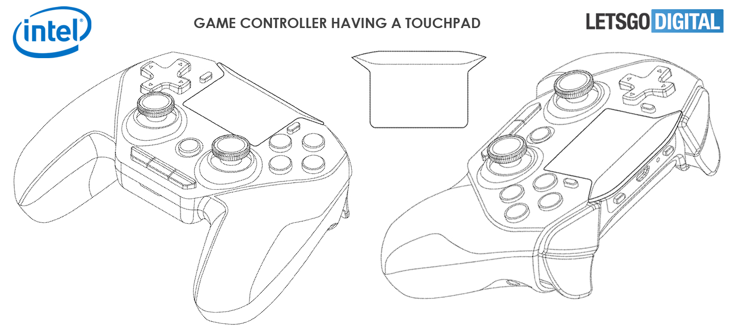Intel game contoller touchpad
