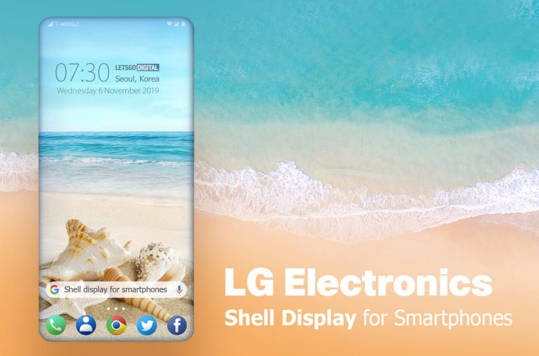 LG smartphone shell display