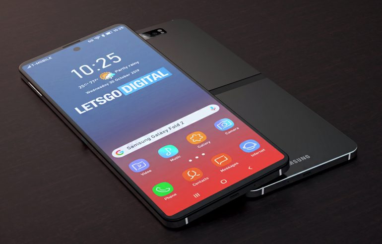 Nieuwe opvouwbare smartphone Samsung