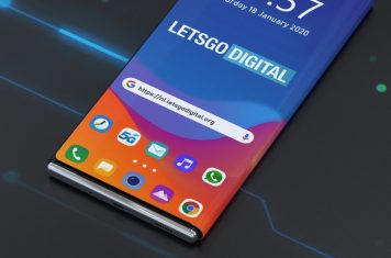 LG telefoon 2020 model met flexibel wrap-around scherm