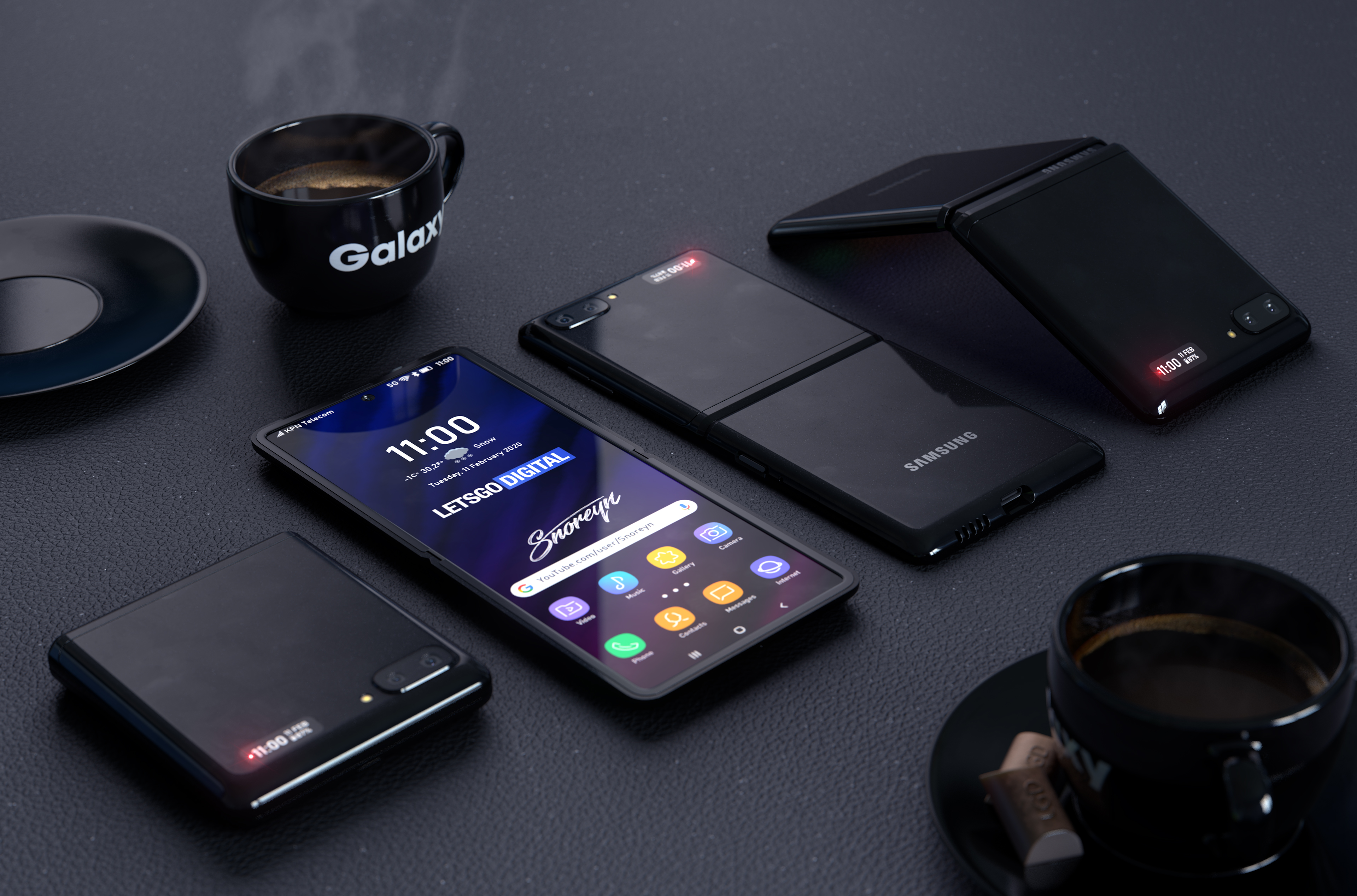 Ga naar beneden Uitbreiden Werkloos Samsung Galaxy Z Flip 2 telefoon met transparante cover | LetsGoDigital