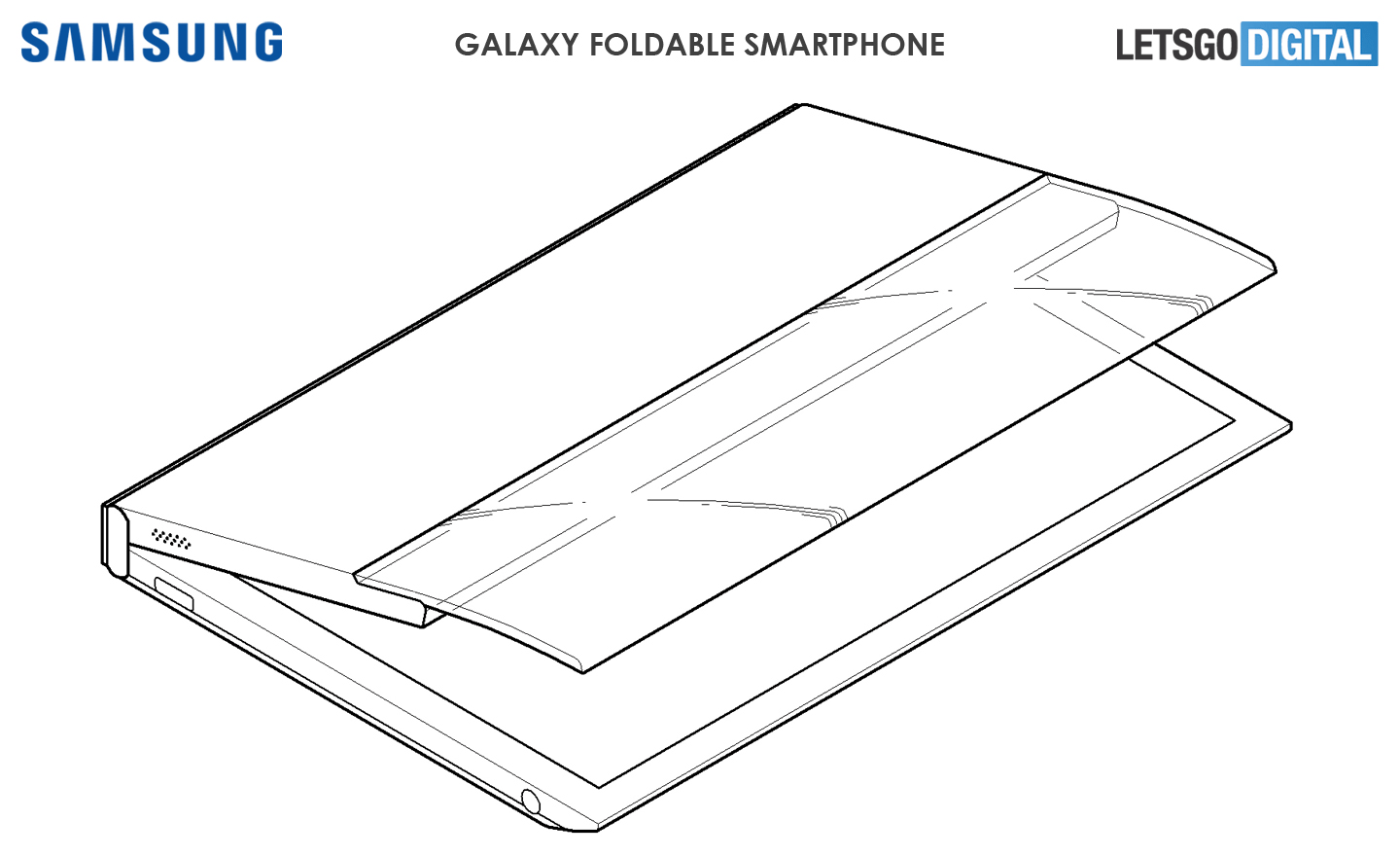 Samsung Galaxy Z Flipsamsung galaxy z flip cover trasparente sensibile tocco brevetto