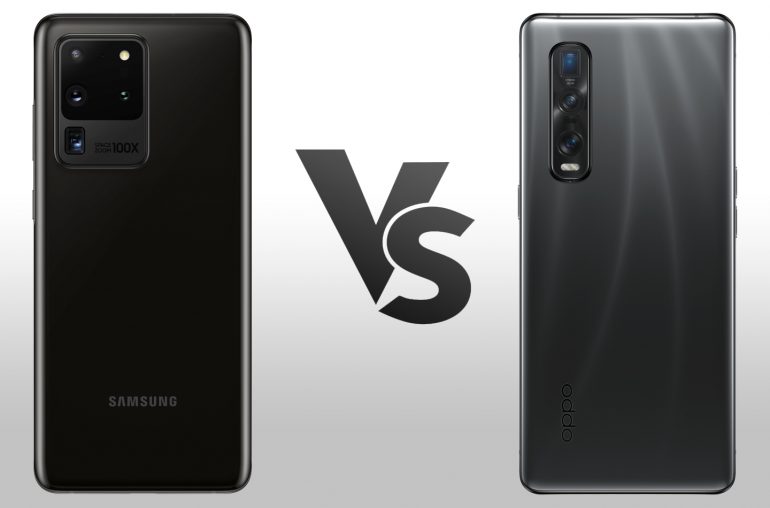 Samsung Galaxy S20 Ultra vergelijken Oppo Find X2 Pro