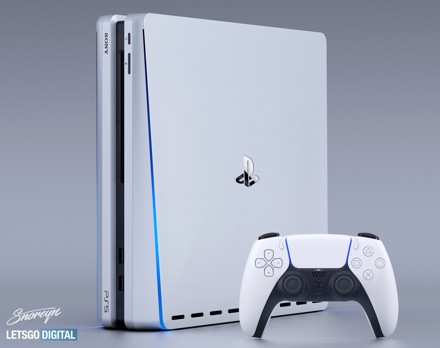 PlayStation 5 game console met Sony DualSense controller ...