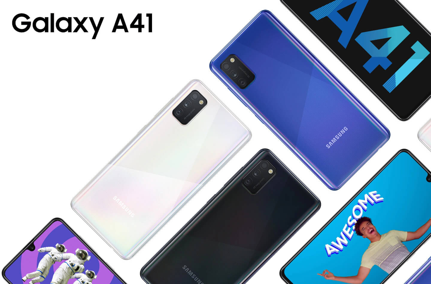 Samsung Galaxy A41 waterdichte telefoon (A-Serie 2020 model) LetsGoDigital