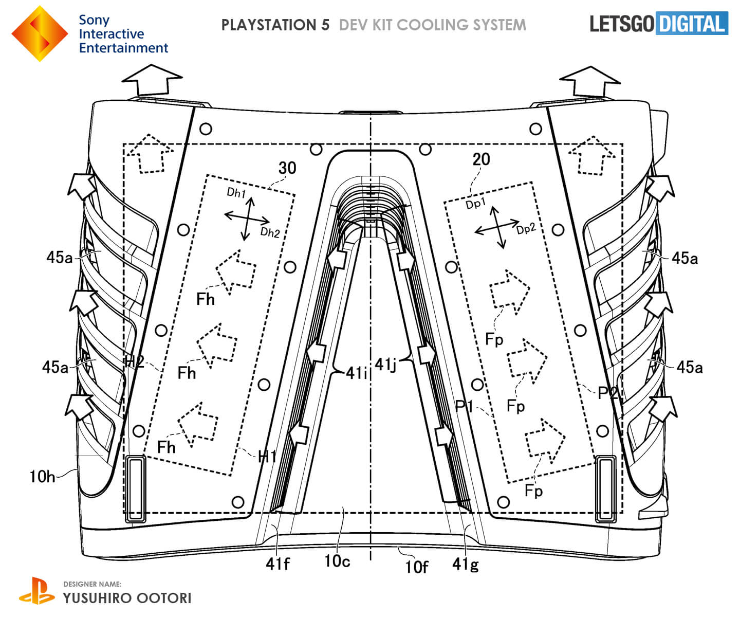 PS5 game console cooling system