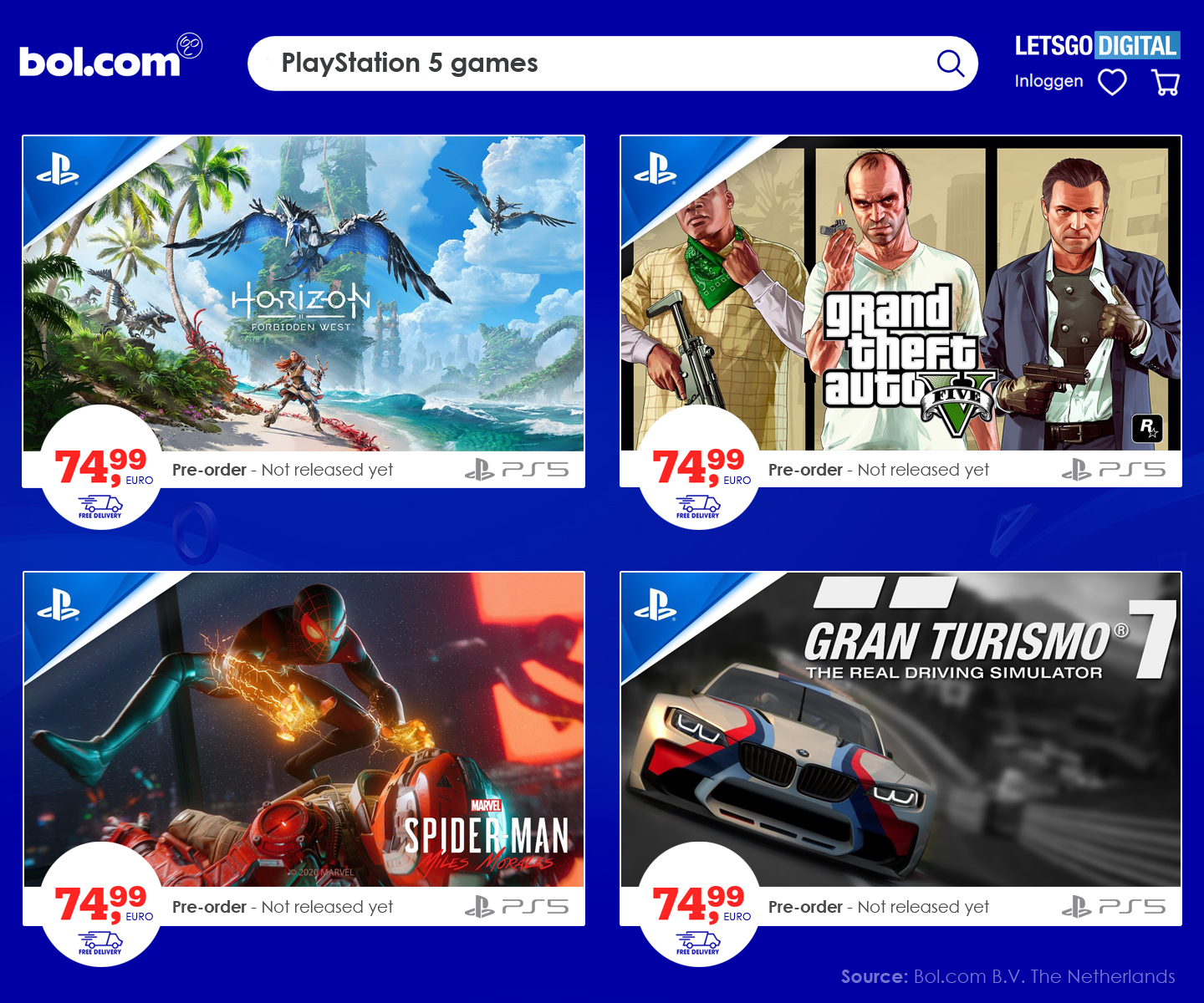 diameter Maken Fabriek Prijs voor PlayStation 5 games aanzienlijk hoger bij Bol.com | LetsGoDigital