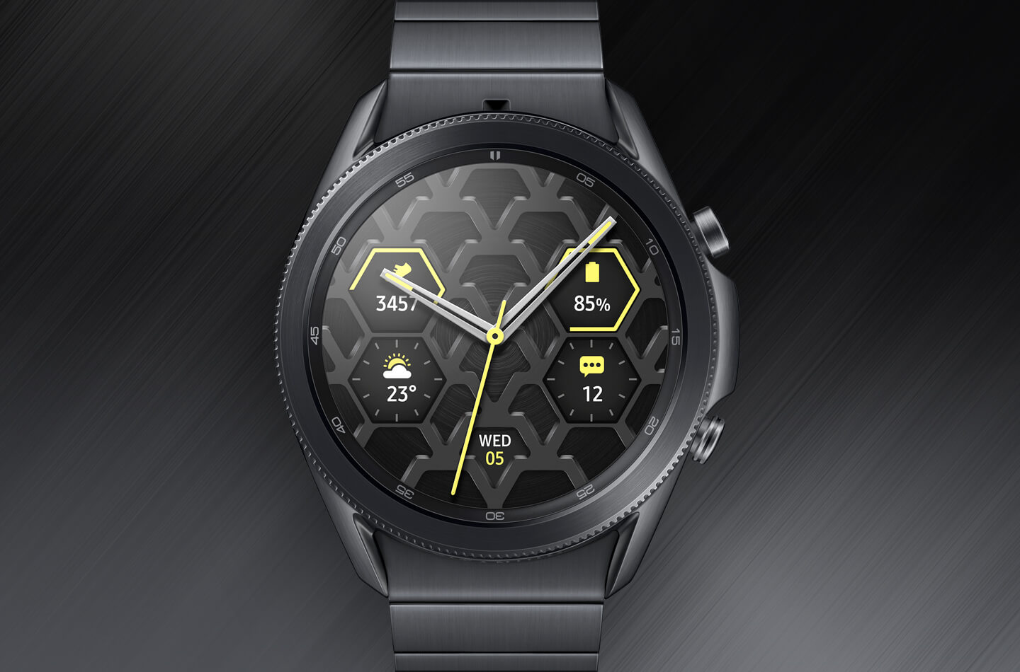 Samsung Galaxy Watch    3 Titanium heren horloge | LetsGoDigital