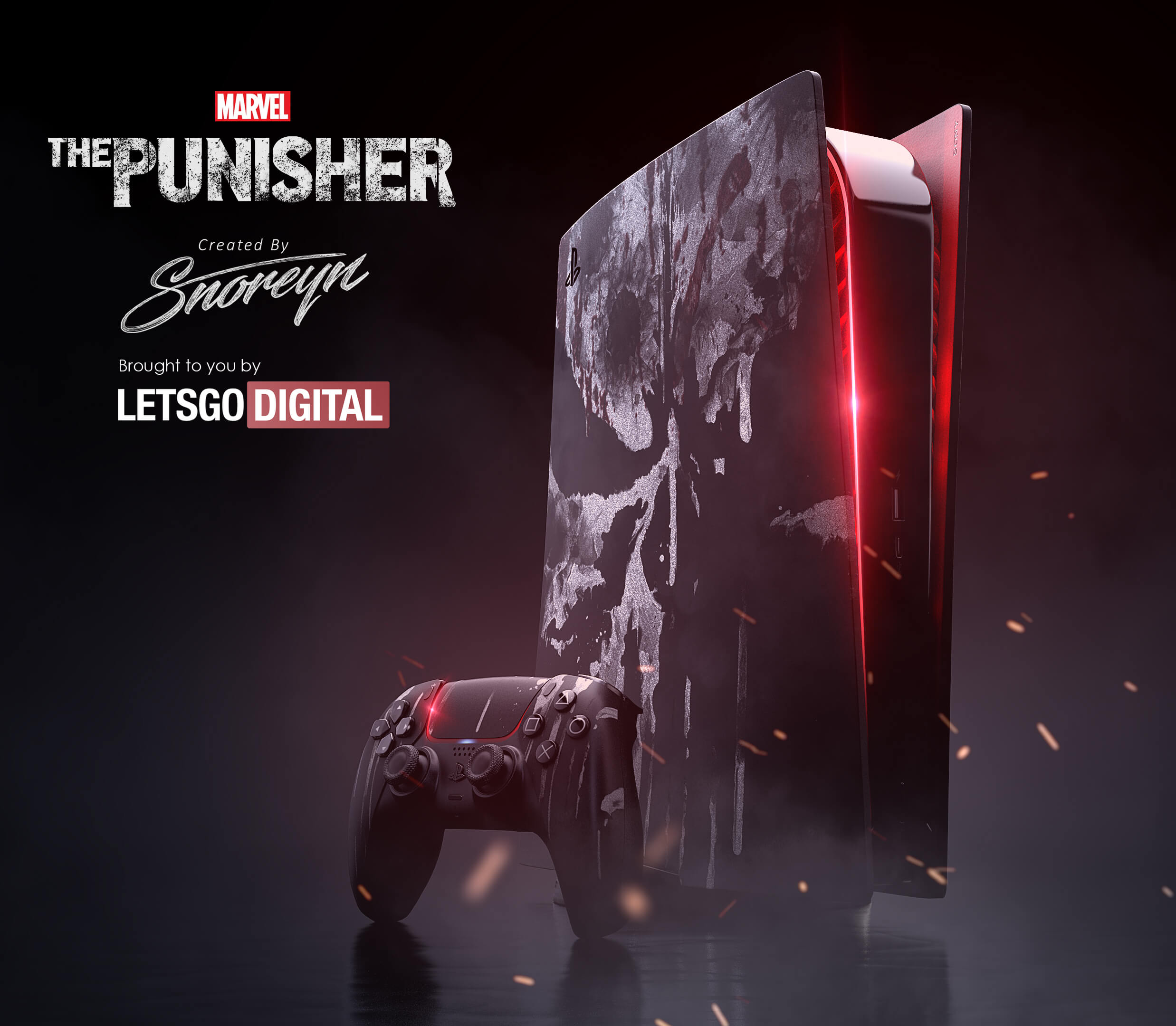 The Punisher Skin PS5