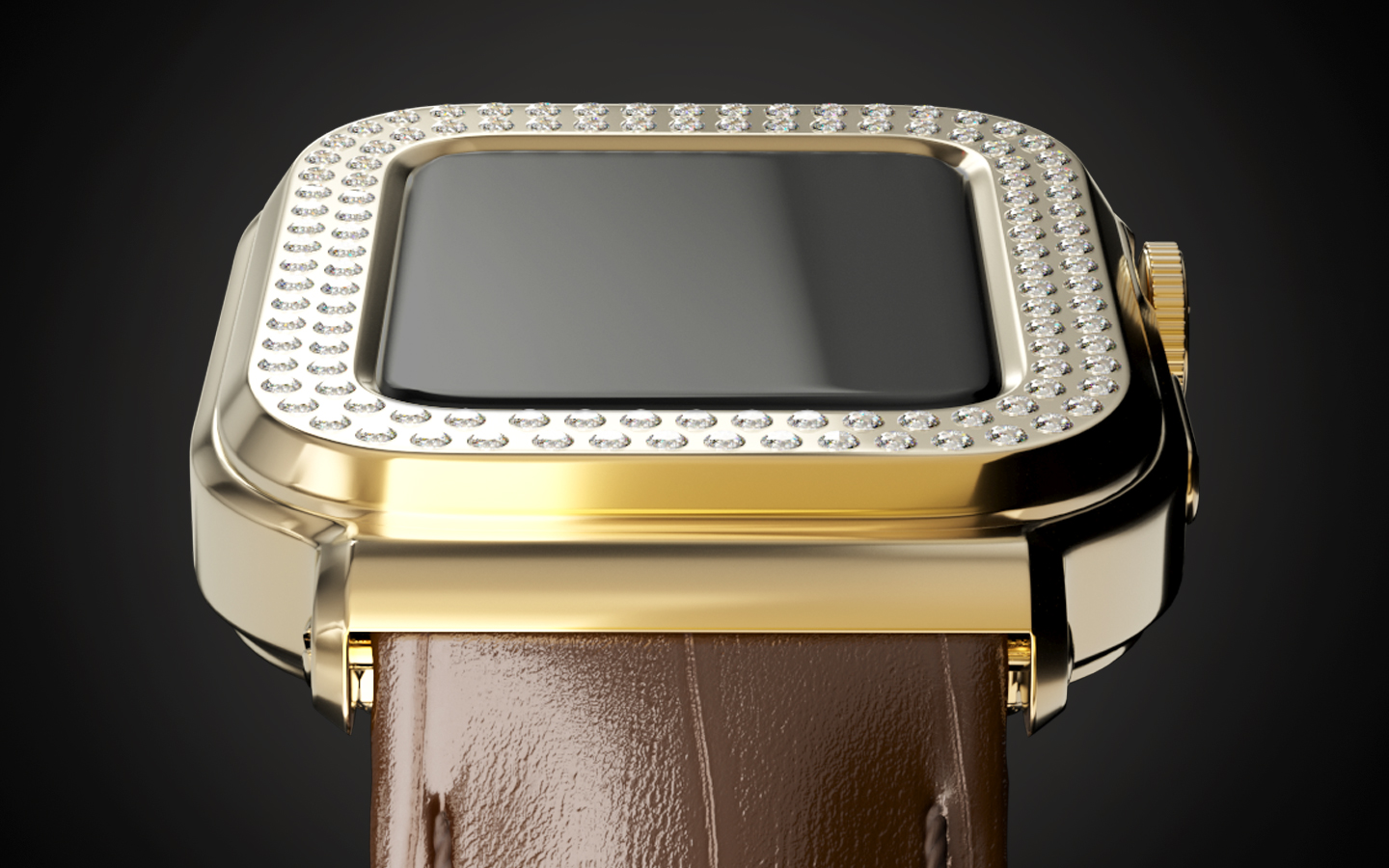 Apple Watch 6 Gold Diamonds