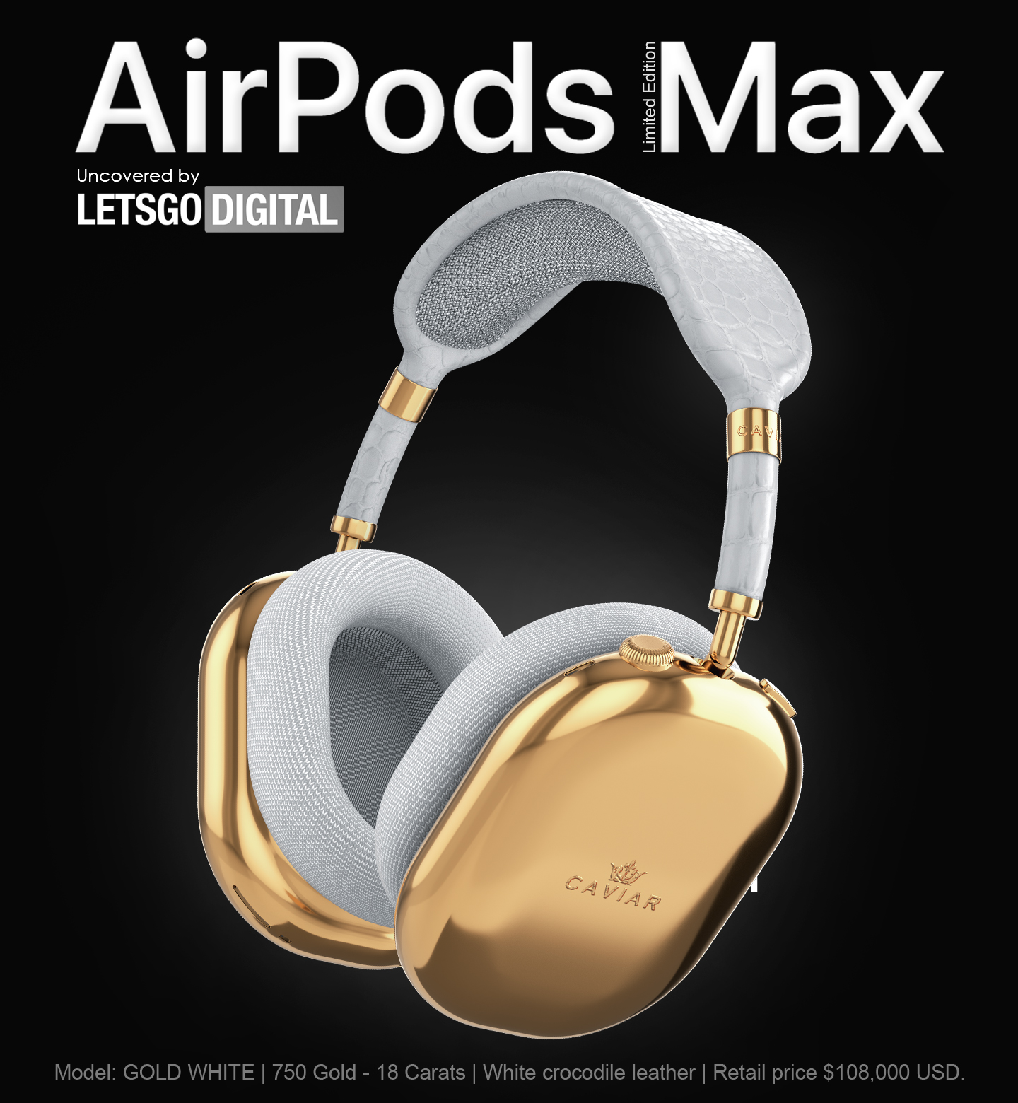 Pennenvriend Hectare Toezicht houden Apple AirPods Max een gouden Limited Edition uitvoering | LetsGoDigital