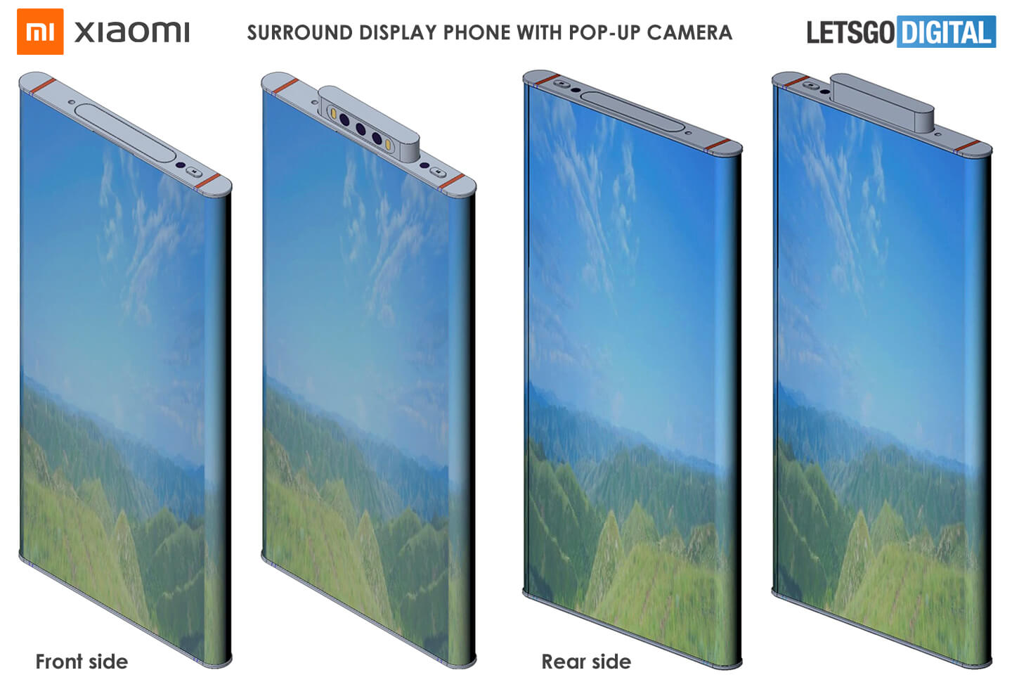 Telefoons met wrap around display