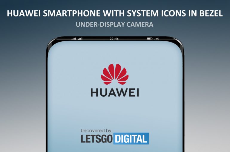 Huawei smartphone camera display bezel