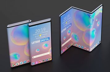 Samsung dubbel vouwbare telefoon