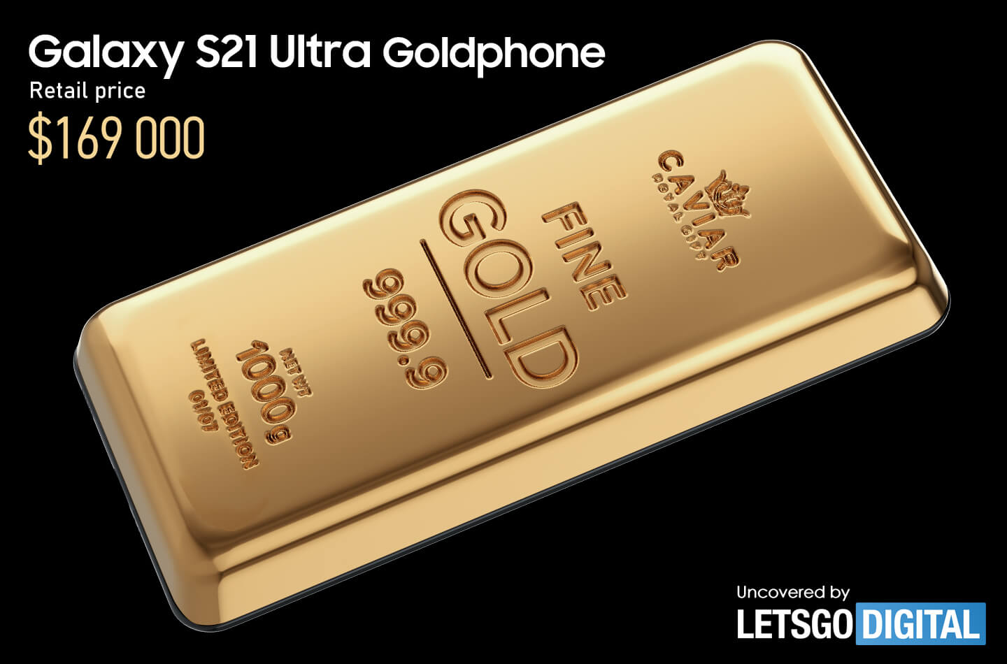 Galaxy S21 Ultra voorzien van 1 kilo goud | LetsGoDigital