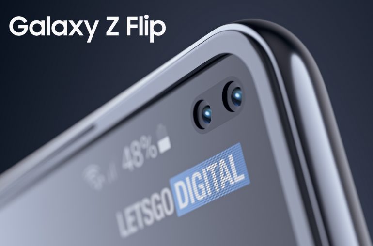 Samsung Galaxy Z Flip dual punch hole camera
