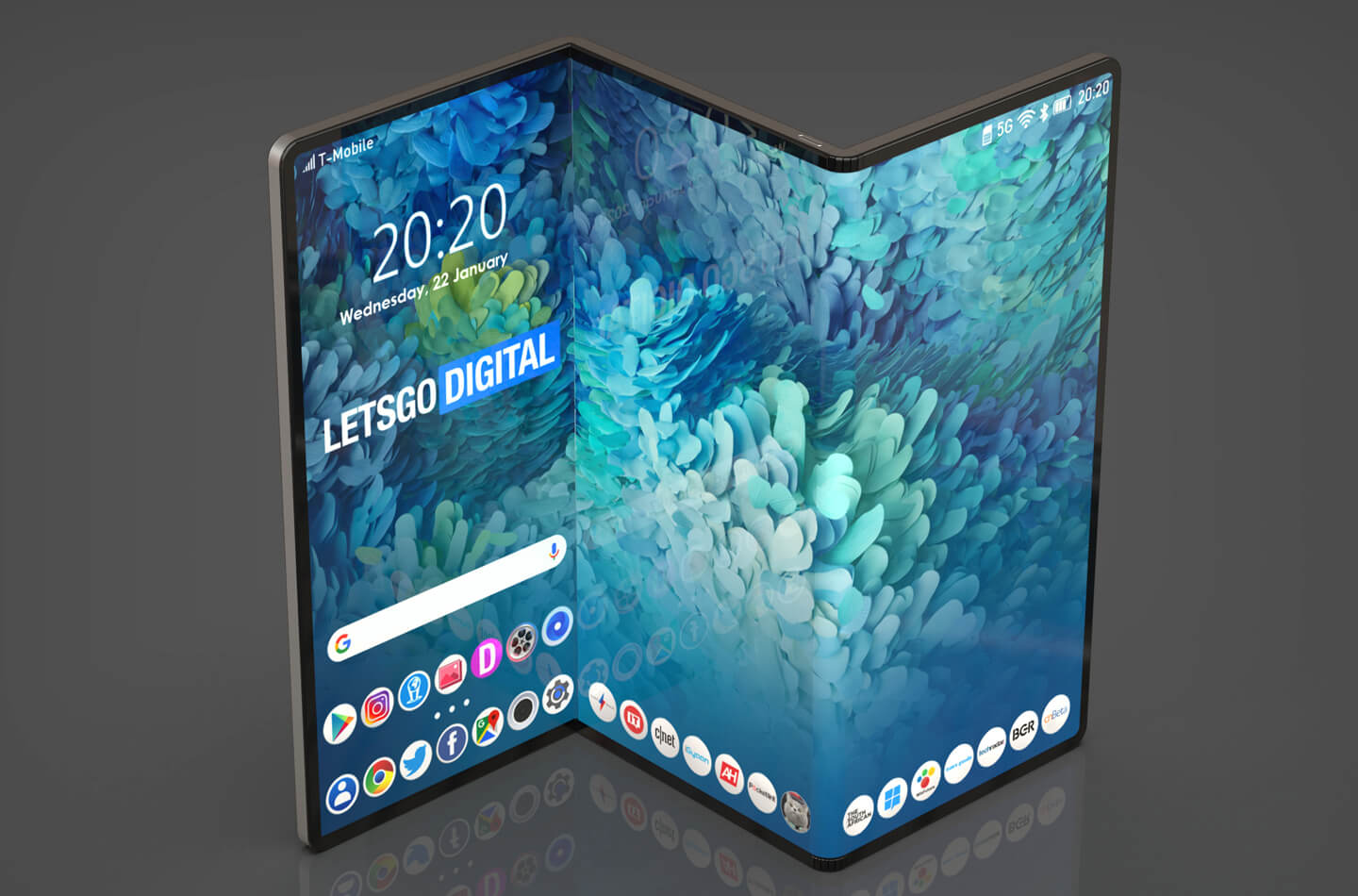 Samsung opvouwbare tablet