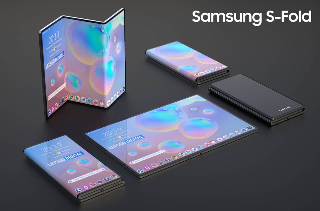 Samsung S-Foldable opvouwbare smartphones