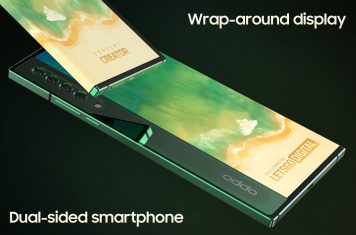 Oppo dubbelzijdige smartphone wrap-around display