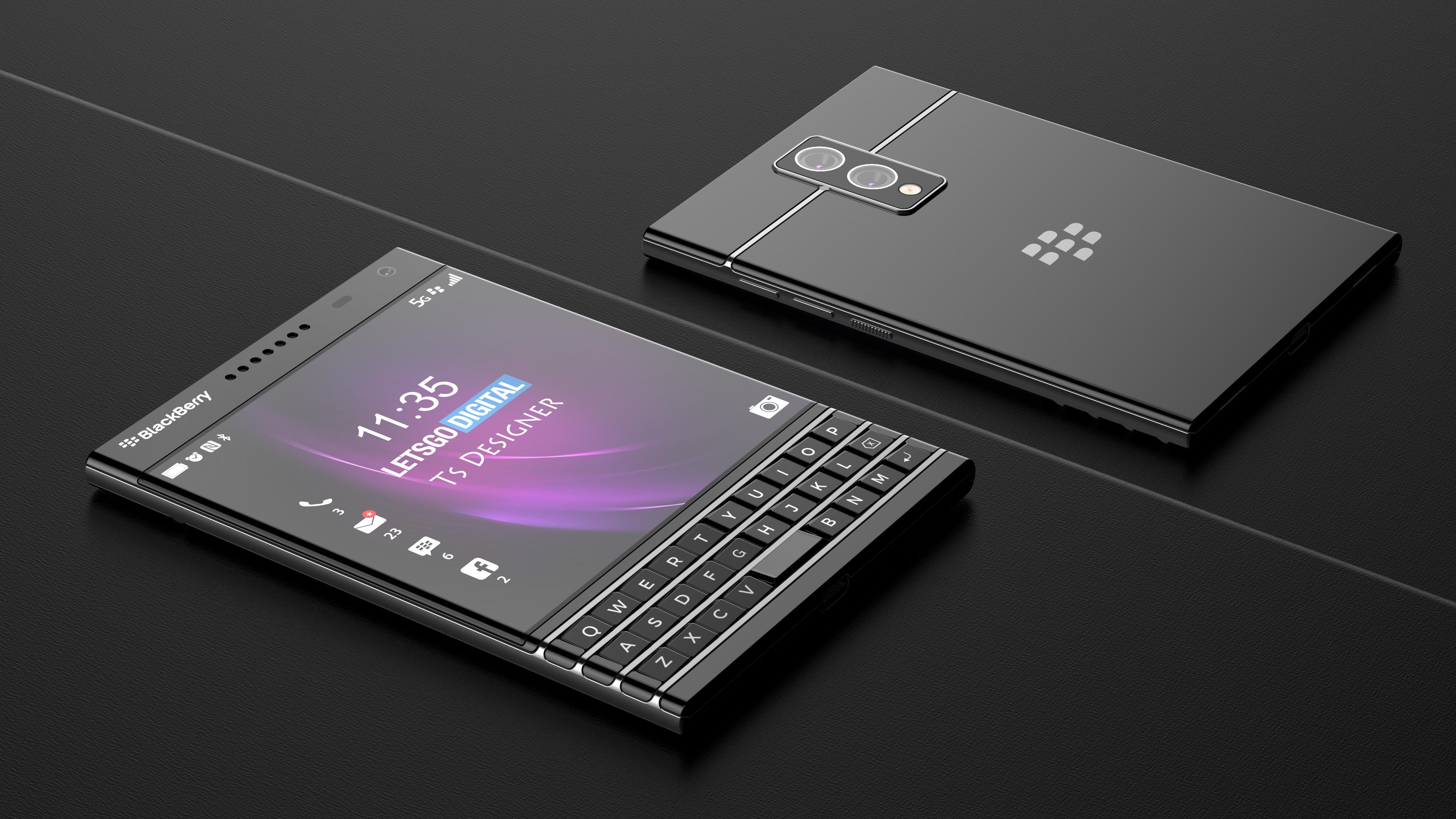 Teléfono BlackBerry Passport 2 5G con teclado físico
