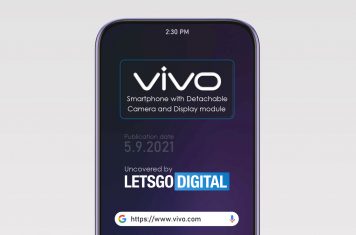 Vivo smartphone uitneembare camera touch display