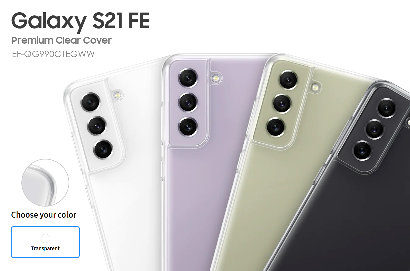 Samsung Galaxy S21 FE clear cover