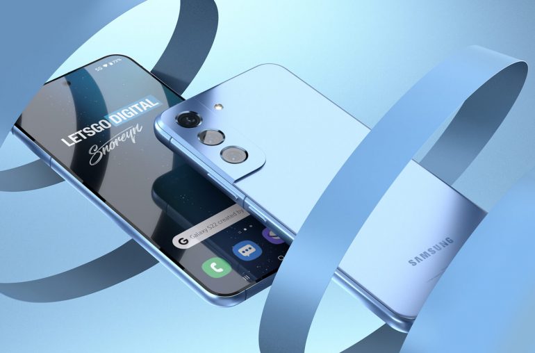 Samsung Galaxy S22 blauw