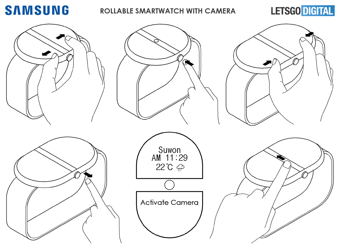 Samsung rollable watch