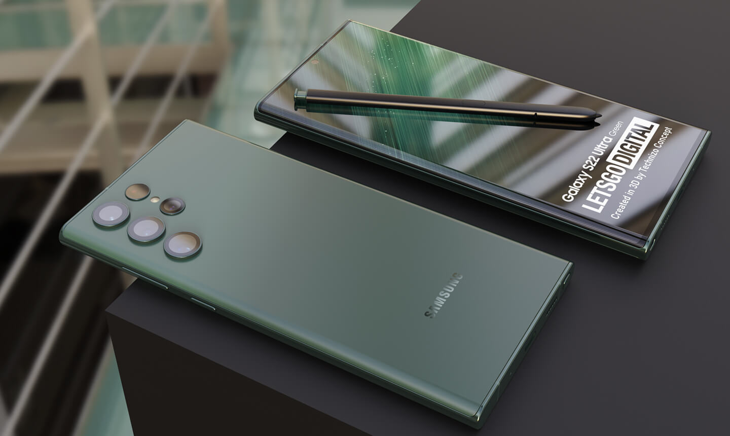 Samsung S22 Ultra mat groen
