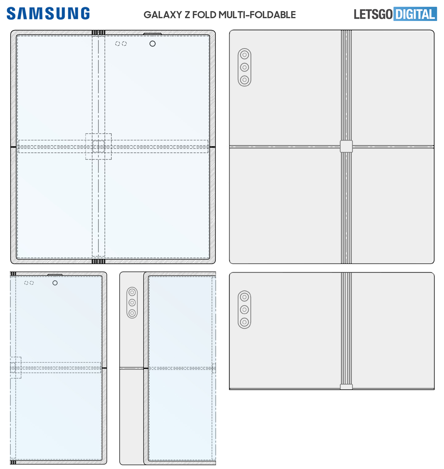 Samsung Galaxy Z Fold multi opvouwbare smartphone
