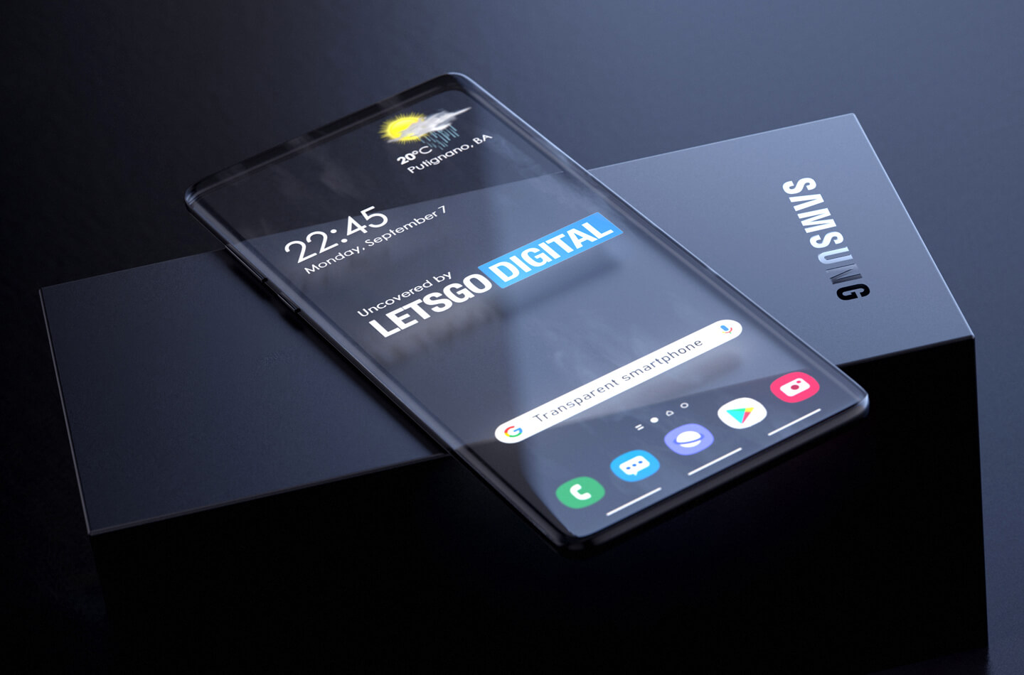 Samsung transparante smartphone
